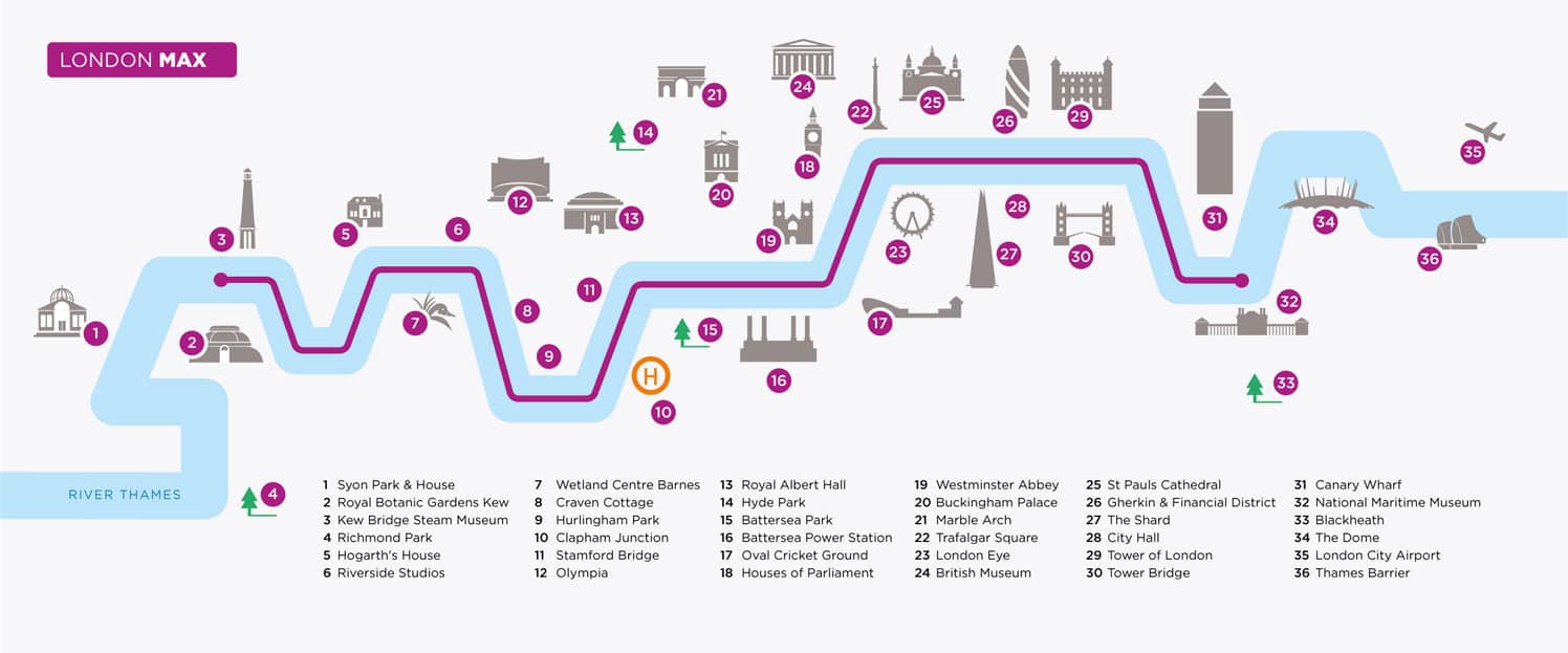 london helicopter route